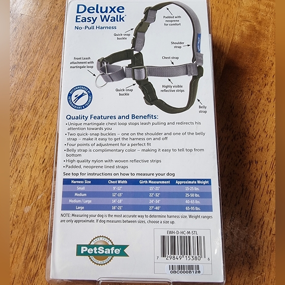 ๐๏ธ PetSafe Deluxe Easy Walk No-Pull Harness Size M - Picture 3 of 5